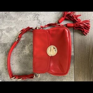 Authentic Red Leather Tassle Prada